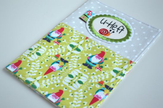 Bild von U-Heft Hülle Zwergerl beige/bunt