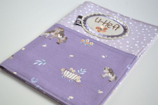 Bild von U-Heft Hülle little Pony flieder/beige