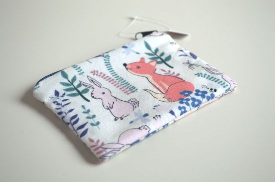 Bild von Minitäschchen Fuchs & Häschen beige