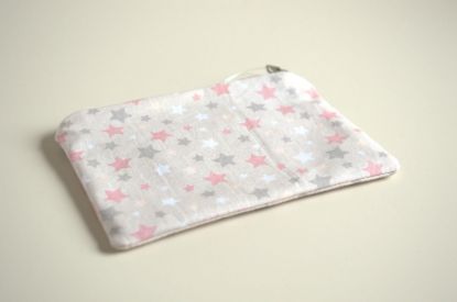 Bild von Minitäschchen Sterne rosa/beige