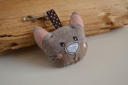 Bild von Anhänger Katze beige