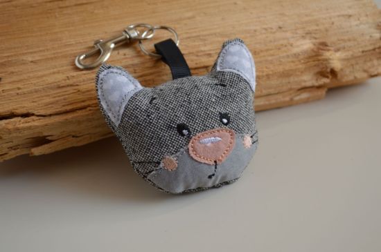 Bild von Anhänger Katze  dunkelgrau