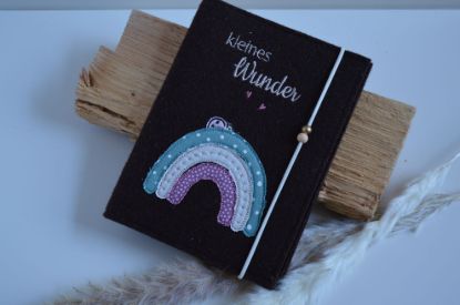 Bild von Mutterpass kleines Wunder rainbow dunkelbraun
